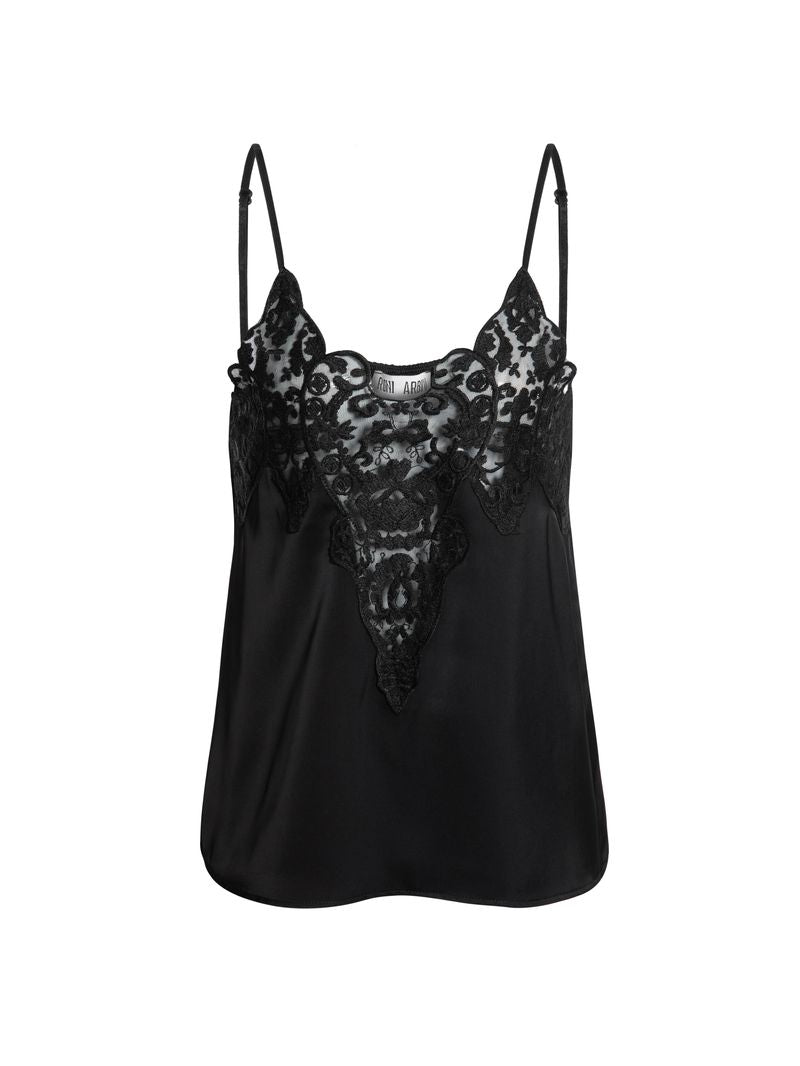 Satin Lace Tank