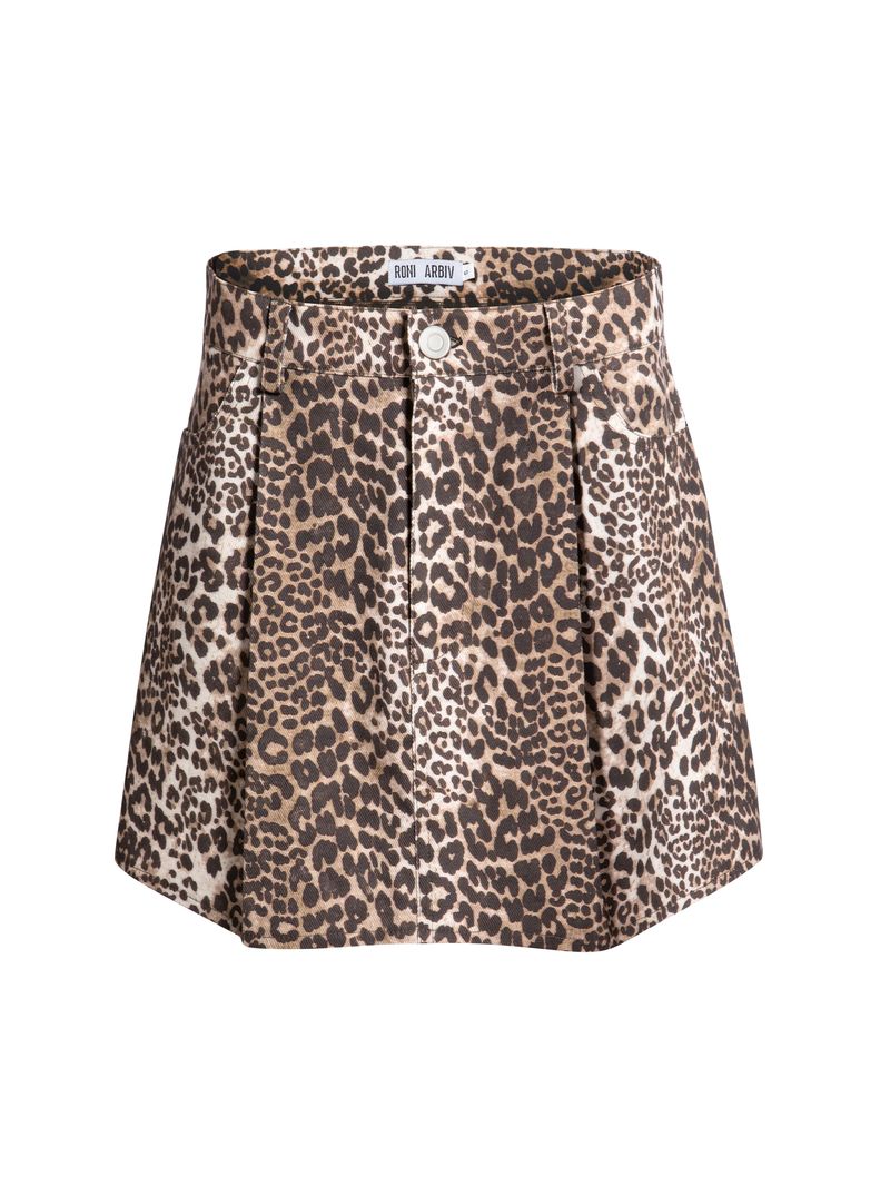 Leopard Mini Skirt